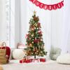imageBest Choice Products 4ft Prelit Christmas Tree Artificial Mini Tree Perfect for Kids Apartments Bedroom with Twinkling LED Lights  Green SpruceGreen Spruce