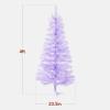 imageBest Choice Products 4ft Prelit Christmas Tree Artificial Mini Tree Perfect for Kids Apartments Bedroom with Twinkling LED Lights  Green SpruceLavender