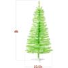 imageBest Choice Products 4ft Prelit Christmas Tree Artificial Mini Tree Perfect for Kids Apartments Bedroom with Twinkling LED Lights  Green SpruceLime Green