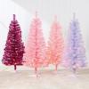 imageBest Choice Products 4ft Prelit Christmas Tree Artificial Mini Tree Perfect for Kids Apartments Bedroom with Twinkling LED Lights  Green SpruceMagenta