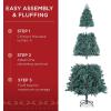 imageBest Choice Products 6ft PreDecorated Holiday Christmas Tree for Home Office Party w1000 Tips Partially Flocked Pinecones Base  Blue SpruceBlue Spruce