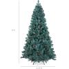 imageBest Choice Products 6ft PreDecorated Holiday Christmas Tree for Home Office Party w1000 Tips Partially Flocked Pinecones Base  Blue SpruceBlue Spruce