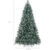 imageBest Choice Products 6ft PreDecorated Holiday Christmas Tree for Home Office Party w1000 Tips Partially Flocked Pinecones Base  Blue SpruceFlocked Blue Spruce