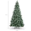 imageBest Choice Products 6ft PreDecorated Holiday Christmas Tree for Home Office Party w1000 Tips Partially Flocked Pinecones Base  Blue SpruceFlocked Green