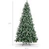 imageBest Choice Products 6ft PreDecorated Holiday Christmas Tree for Home Office Party w1000 Tips Partially Flocked Pinecones Base  Blue SpruceFlocked Green