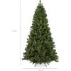 imageBest Choice Products 6ft PreDecorated Holiday Christmas Tree for Home Office Party w1000 Tips Partially Flocked Pinecones Base  Blue SpruceGreen