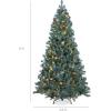 imageBest Choice Products 6ft PreLit PreDecorated Pine Artificial Christmas Tree w 1000 Tips 59 Pinecones 250 Lights Base  GreenBlue Spruce