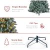 imageBest Choice Products 6ft PreLit PreDecorated Pine Artificial Christmas Tree w 1000 Tips 59 Pinecones 250 Lights Base  GreenFlocked Blue Spruce