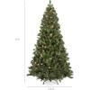 imageBest Choice Products 6ft PreLit PreDecorated Pine Artificial Christmas Tree w 1000 Tips 59 Pinecones 250 Lights Base  GreenGreen