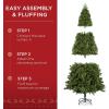 imageBest Choice Products 6ft PreLit PreDecorated Pine Artificial Christmas Tree w 1000 Tips 59 Pinecones 250 Lights Base  GreenGreen