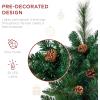 imageBest Choice Products Set of 2 245in Outdoor Flocked Scotch Pine Pathway Christmas Trees Battery Operated PreLit Holiday Dcor wLED LightsGreen