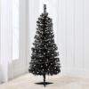 imageBest Choice Products 4ft Prelit Christmas Tree Artificial Mini Tree Perfect for Kids Apartments Bedroom with Twinkling LED Lights  Green SpruceBlack