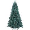 imageBest Choice Products 6ft PreDecorated Holiday Christmas Tree for Home Office Party w1000 Tips Partially Flocked Pinecones Base  Blue SpruceBlue Spruce