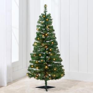imageBest Choice Products 4ft Prelit Christmas Tree Artificial Mini Tree Perfect for Kids Apartments Bedroom with Twinkling LED Lights  Green SpruceGreen Spruce
