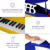 imageBest Choice Products Kids Classic Wooden 30Key Mini Grand Piano Musical Instrument Toy w Piano Lid Bench Foldable Music Rack Song Book Note Stickers Enamel Finish  BlackMultiColor