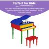imageBest Choice Products Kids Classic Wooden 30Key Mini Grand Piano Musical Instrument Toy w Piano Lid Bench Foldable Music Rack Song Book Note Stickers Enamel Finish  BlackMultiColor
