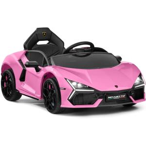imageBest Choice Products Licensed Lamborghini Revuelto Kids 12V Electric Ride On Car Toy w 66lb Weight Capacity Parent Control Bluetooth  RedPink