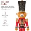 imageBest Choice Products Christmas Nutcracker Bear 5ft Pop Up Lighted Large Holiday 3D Yard Decoration w 150 Twinkling LED Lights for Outdoor Indoor  Red5ft Bear Nutcracker