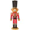 imageBest Choice Products Christmas Nutcracker Bear 5ft Pop Up Lighted Large Holiday 3D Yard Decoration w 150 Twinkling LED Lights for Outdoor Indoor  Red5ft Bear Nutcracker