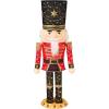imageBest Choice Products Christmas Nutcracker Bear 5ft Pop Up Lighted Large Holiday 3D Yard Decoration w 150 Twinkling LED Lights for Outdoor Indoor  Red5ft Nutcracker