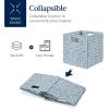 imageBest Choice Products 105x105in Pack of 5 Cube Storage Baskets Water Hyacinth Multipurpose Collapsible Organizers Handwoven Laundry Totes for Laundry Living Room Kids Room ampamp Nursery  SageBlue