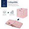 imageBest Choice Products 105x105in Pack of 5 Cube Storage Baskets Water Hyacinth Multipurpose Collapsible Organizers Handwoven Laundry Totes for Laundry Living Room Kids Room ampamp Nursery  SagePink