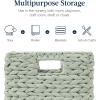 imageBest Choice Products 105x105in Pack of 5 Cube Storage Baskets Water Hyacinth Multipurpose Collapsible Organizers Handwoven Laundry Totes for Laundry Living Room Kids Room ampamp Nursery  SageSage