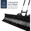 imageBest Choice Products 24in HeavyDuty Snow Pusher Hand Plow for Snow Removal Ergonomic Handle Easy Storage  BlackBlack