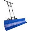 imageBest Choice Products 24in HeavyDuty Snow Pusher Hand Plow for Snow Removal Ergonomic Handle Easy Storage  BlackBlue
