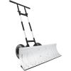 imageBest Choice Products 24in HeavyDuty Snow Pusher Hand Plow for Snow Removal Ergonomic Handle Easy Storage  BlackSilver