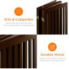 imageBest Choice Products 315in 4Panel Freestanding Wooden Pet Gate wWalk Through Door Adjustable Pen Support Feet  EspressoEspresso