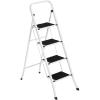 imageBest Choice Products 3 Step Ladder Folding Sturdy Lightweight Portable Step Stool for Kitchen Bedroom Home wNonSlip Rubber Feet Padded Platforms Pads 330lb Capacity  White4Step