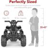 imageBest Choice Products 12V Kids RideOn Electric ATV 4Wheeler Quad Car Toy wBluetooth Audio 24mph Max Speed Treaded Tires LED Headlights Radio  BlueBlack