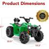 imageBest Choice Products 12V Kids RideOn Electric ATV 4Wheeler Quad Car Toy wBluetooth Audio 24mph Max Speed Treaded Tires LED Headlights Radio  BlueKelly Green