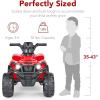 imageBest Choice Products 12V Kids RideOn Electric ATV 4Wheeler Quad Car Toy wBluetooth Audio 24mph Max Speed Treaded Tires LED Headlights Radio  BlueRed