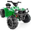 imageBest Choice Products 12V Kids RideOn Electric ATV 4Wheeler Quad Car Toy wBluetooth Audio 24mph Max Speed Treaded Tires LED Headlights Radio  BlueKelly Green