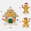 imageBest Choice Products 2D Gingerbread Family 4ft Christmas Yard Dcor Set 3Piece Light Up Outdoor Holiday Lawn Decoration wHouse Man 185 LED Lights