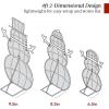 imageBest Choice Products 4ft 4Piece 2D Lighted Christmas Snowman Family Set Large Outdoor Yard Decor Holiday Decoration w 160 Twinkling LED Lights3Piece