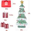 imageBest Choice Products 6ft Lighted 2D Christmas Tree Outdoor Dcor Large Holiday Yard Decoration w 170 Twinkling LED Lights Storage Bag  RedRedWhite