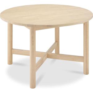 imageBest Choice Products 47In Round Solid Wood Dining Table Modern Farmhouse Dinner Table for 4 Space Saving Dinette for Home Apartment Dining Room Or Kitchen Easy Assembly  BlackNatural