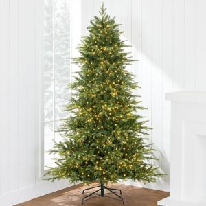 imageBest Choice Products Full Flocked Aspen Christmas Tree 12ft Prelit Noble Fir w 3000 Super Bright Twinkling Micro LED Lights 2in1 White ampamp MultiGreen
