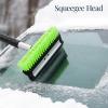 imageBest Choice Products 4 in 1 Snow Brush with Shovel Squeegee ampamp Ice Scraper Up to 39quot Extendable Foam Grip 270 Pivoting Snow Brush for Car Truck SUV Storage Bag Included  LimeLime