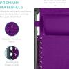 imageBest Choice Products 30 Wide Folding Zero Gravity Outdoor Recliner Patio Lounge Chair wAdjustable Canopy Shade Headrest Side Accessory Tray  MarineAmethyst Purple