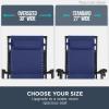 imageBest Choice Products 30 Wide Folding Zero Gravity Outdoor Recliner Patio Lounge Chair wAdjustable Canopy Shade Headrest Side Accessory Tray  MarineAmerican Flag