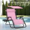 imageBest Choice Products 30 Wide Folding Zero Gravity Outdoor Recliner Patio Lounge Chair wAdjustable Canopy Shade Headrest Side Accessory Tray  MarineCarnation