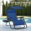 imageBest Choice Products 30 Wide Folding Zero Gravity Outdoor Recliner Patio Lounge Chair wAdjustable Canopy Shade Headrest Side Accessory Tray  MarineMarine