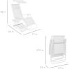 imageBest Choice Products 30 Wide Folding Zero Gravity Outdoor Recliner Patio Lounge Chair wAdjustable Canopy Shade Headrest Side Accessory Tray  MarineSnow
