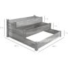 imageBest Choice Products 3Tier Fir Wood Raised Garden Bed Planter Kit for Plants Herbs Vegetables Outdoor Gardening wStackable amp Flat Arrangement Easy Assembly  Acorn BrownGray