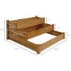 imageBest Choice Products 3Tier Fir Wood Raised Garden Bed Planter Kit for Plants Herbs Vegetables Outdoor Gardening wStackable amp Flat Arrangement Easy Assembly  Acorn BrownAcorn Brown