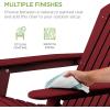 imageBest Choice Products Folding Adirondack Chair Outdoor Wooden Accent Furniture Fire Pit Lounge Chairs for Yard Garden Patio w 350lb Weight Capacity  NaturalRed
